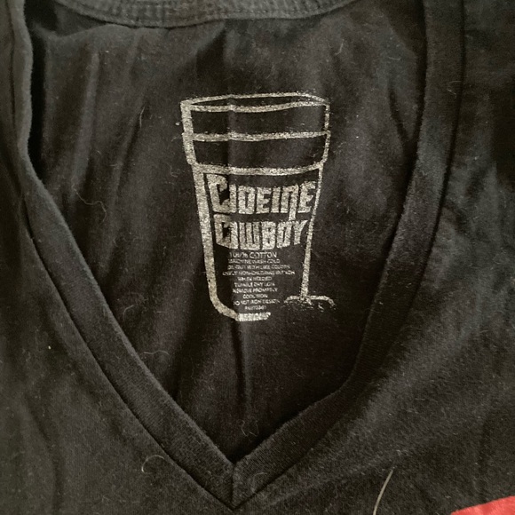 Codeine Cowboys DARE V-neck T-Shirt - Picture 3 of 3